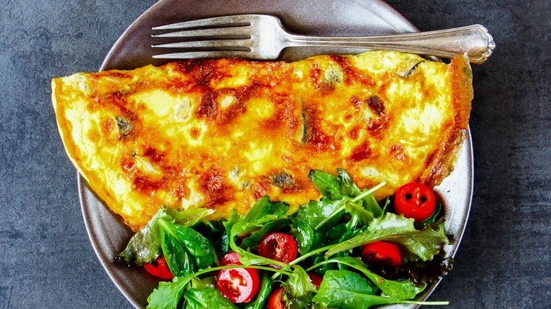 Omelet on plate