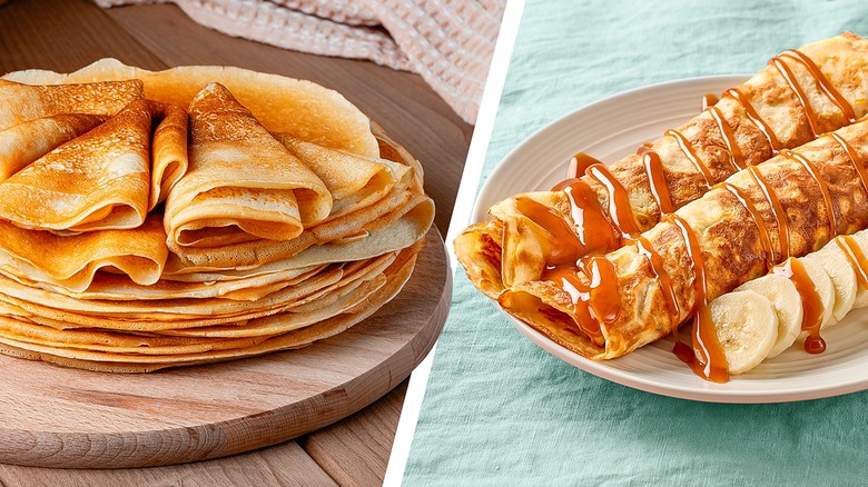 Belgian pancakes and crepes