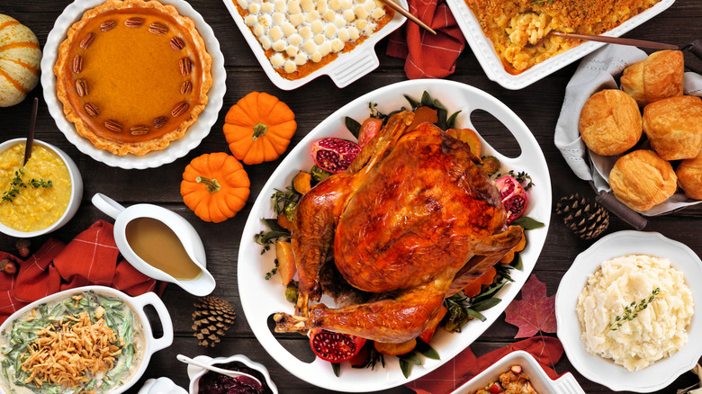 A Thanksgiving table setting