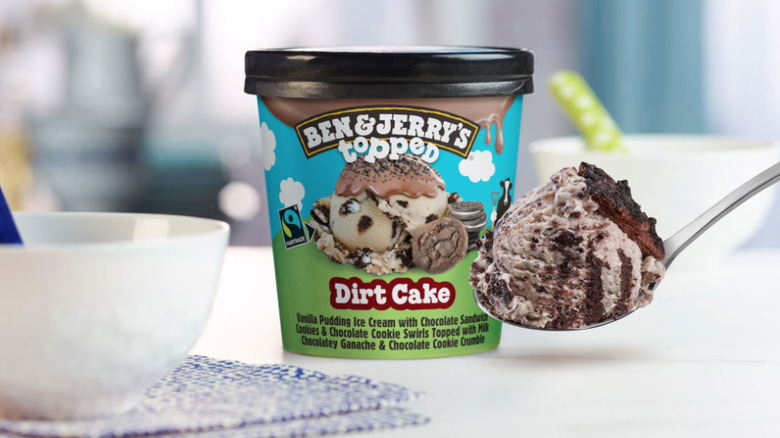 Ben and Jerry's Dirt Cake ice cream