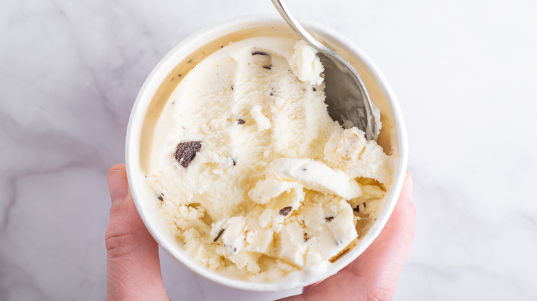 pint of chocolate chip cookie dough ice cream