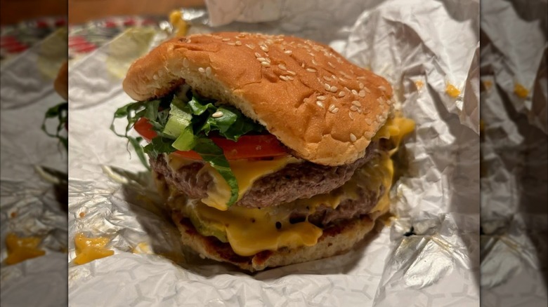 The Shopping Bag sizzler burger