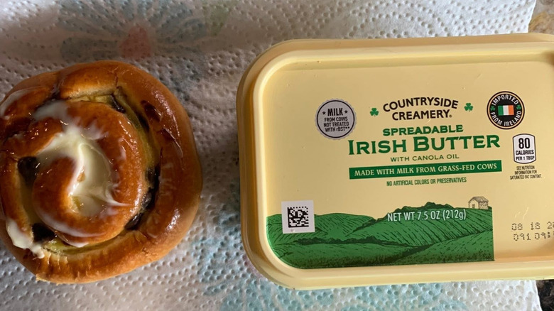Brioche Swirl displayed with butter
