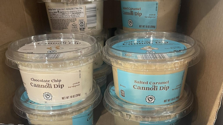 cartons of Park Street Deli Salted Caramel Cannoli Dip