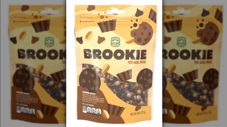 Brookie Trail Mix in a bag on white background