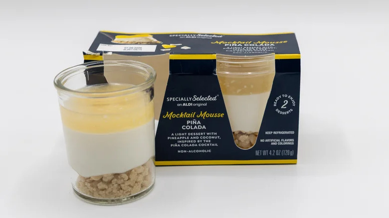 Specially Selected Piña Colada Mocktail Mousse on a white background