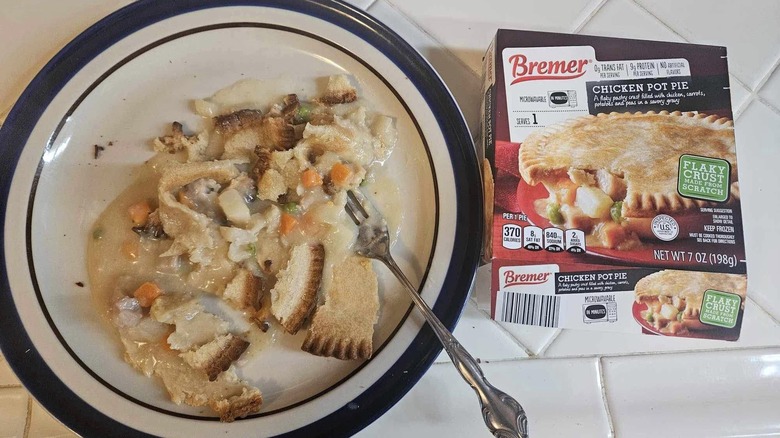 pot pie served on plate