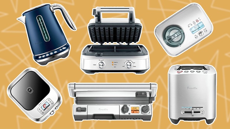 Various Breville small kitchen appliances