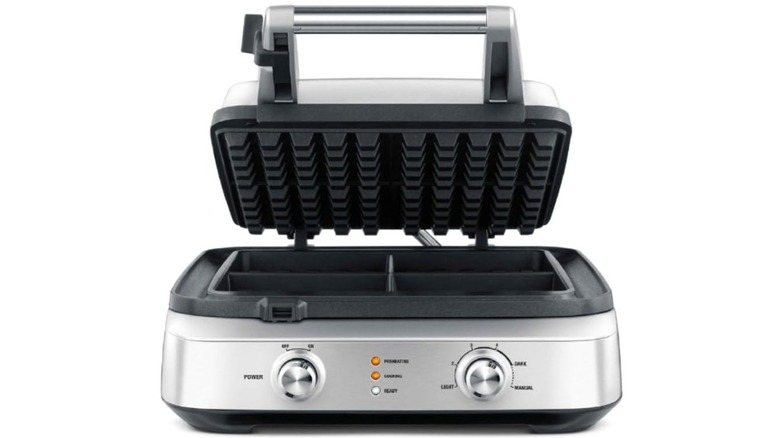 A Breville smart 4-slice waffle maker