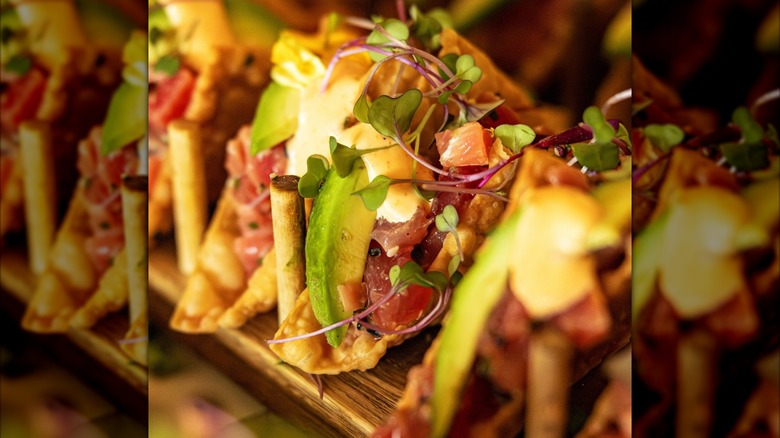Closeup of avocado dish at LouLou