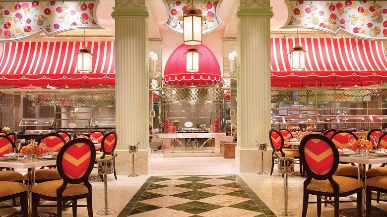 Dining area at Wynn's Buffet