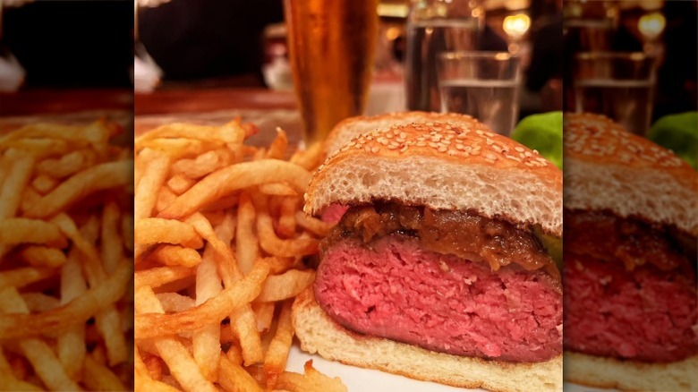 The Minetta Tavern Black Label Burger with fries