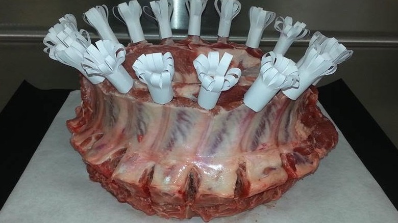 Round standing rib roast.