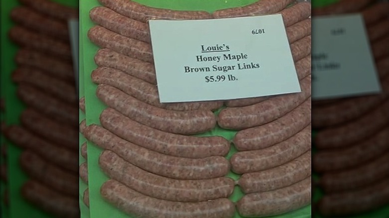 Louie's honey maple brown sugar links.