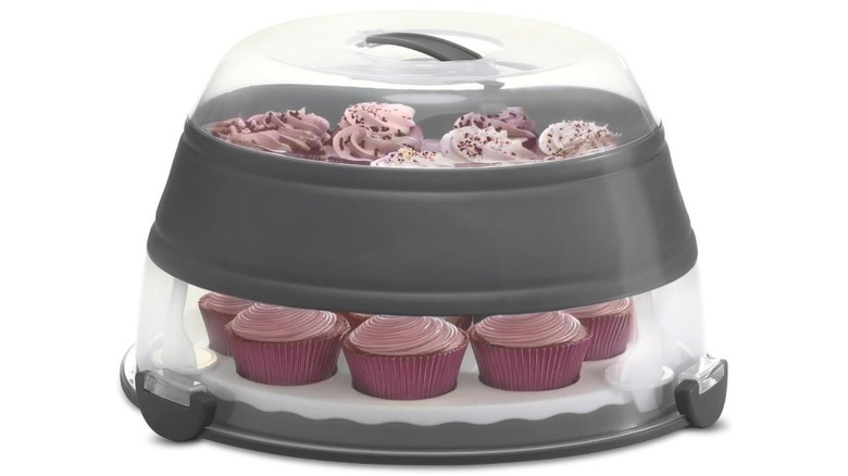 A Prepworks collabpisbe cake and cupcake carrier