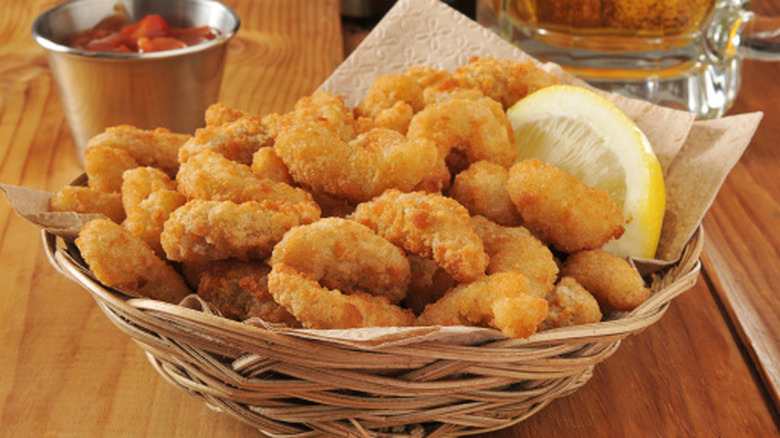 Basket of fried shrimp