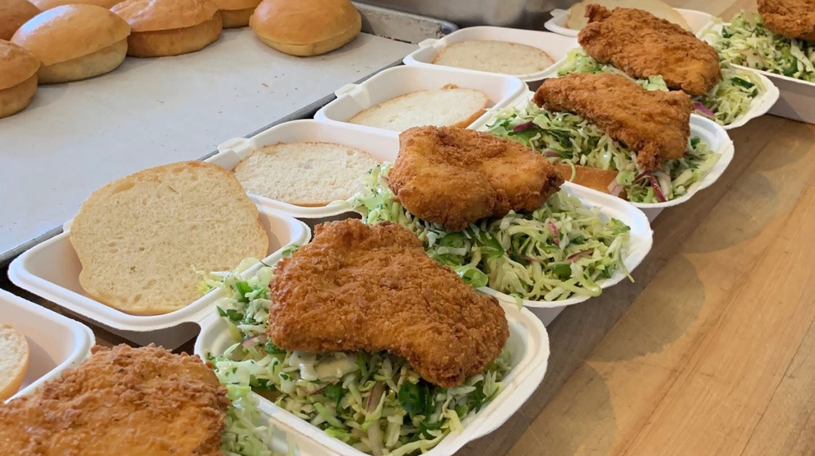 California's Best Chicken Sandwich Is Served On A Bed Of Crispy Coleslaw