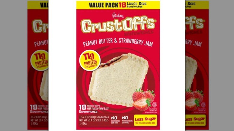 Charlotte's Peanut Butter and Strawberry Jam Crustoffs