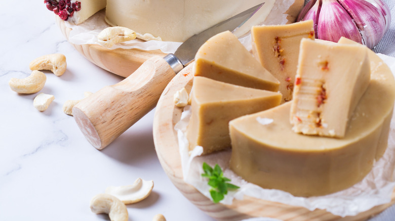 wheels of cashew cheese