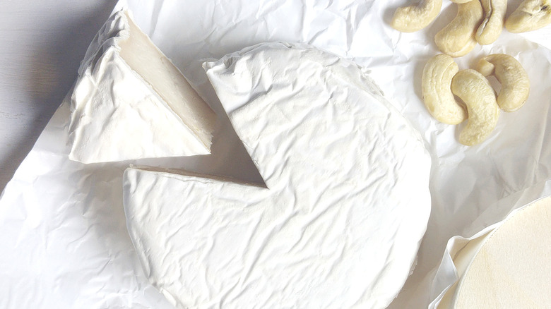 wheel of vegan cashew brie