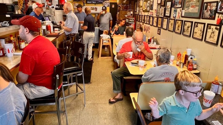 Inside of Salem's Diner