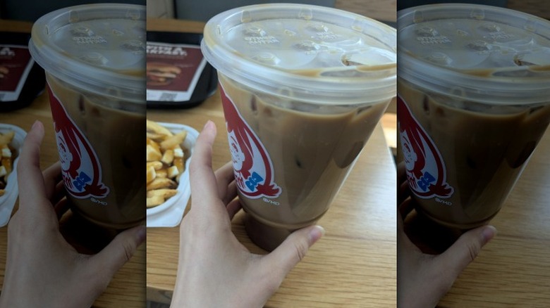 Large iced cold brew from Wendy's