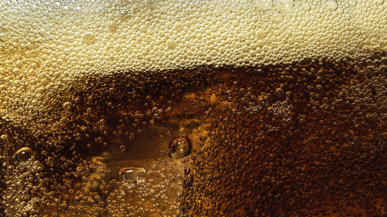 Bubbly soda with fizz