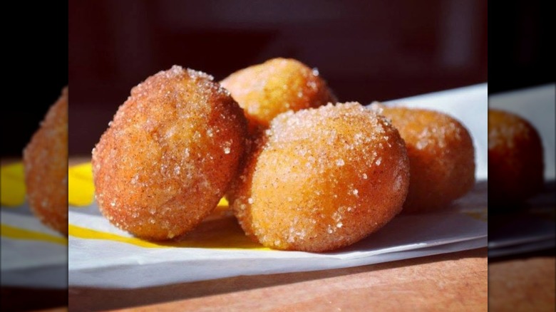 Taco Bell cinnabon delights on branded paper bag