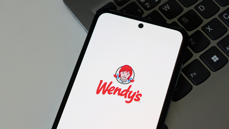Wendy's app on a smartphone screen