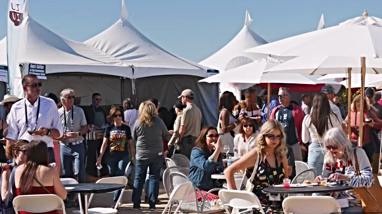 Stalls and people at the Devour Culinary Classic