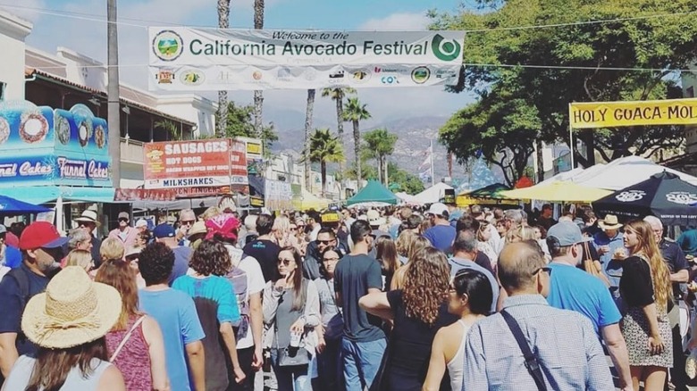 Crowds at the California Avocado Festival