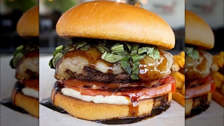 Angus burger at the Taste of Omaha
