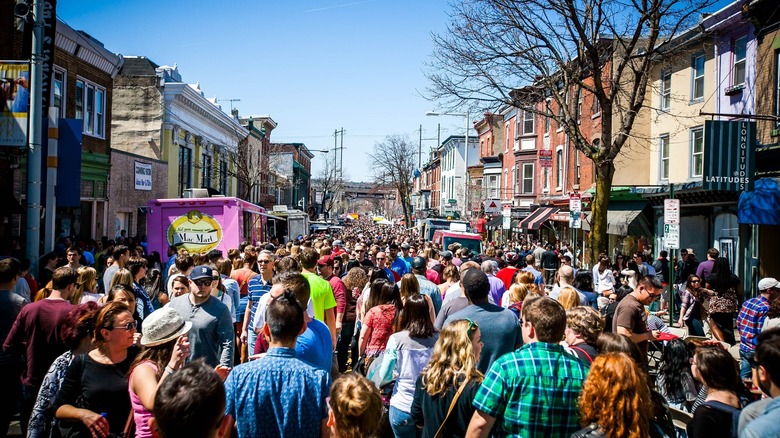 Crowd at the Manayunk StrEAT Food Festival