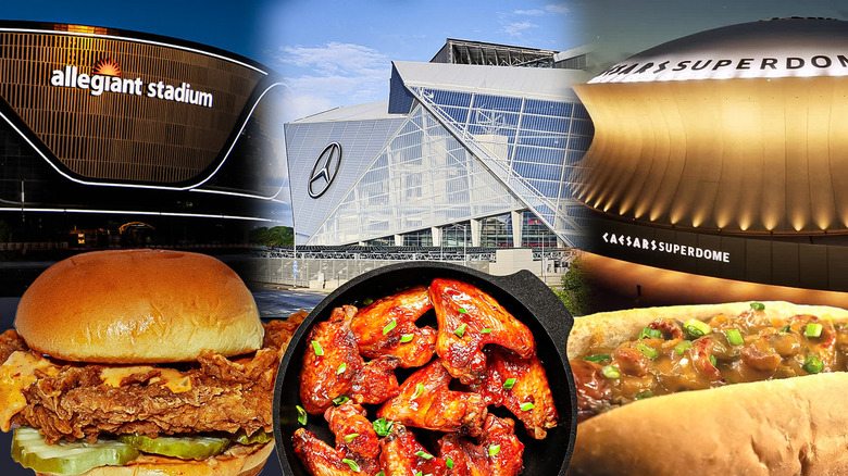 nfl stadium food collage