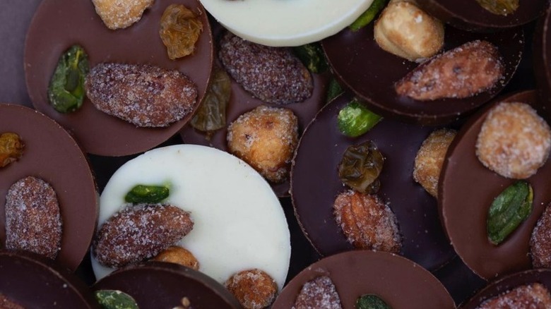 chocolate candied nuts and fruit