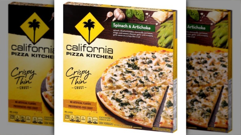 Spinach Artichoke pizza