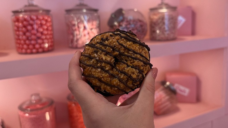 Samoa cookie from Posh Pop Bakeshop