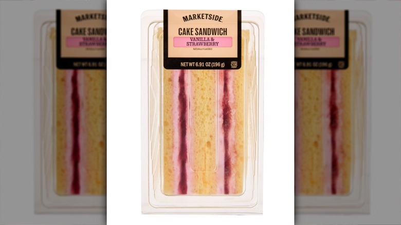 Marketside Vanilla and Strawberry Cake Sandwich
