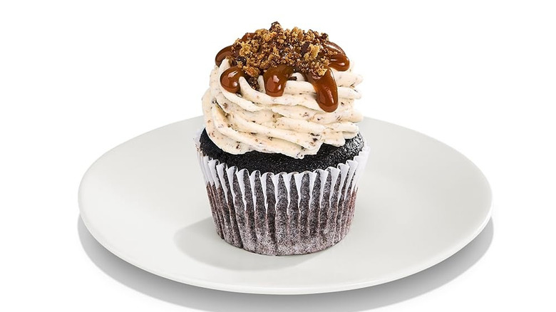 Whole Food's Brown Butter Cupcakes against a plain backdrop