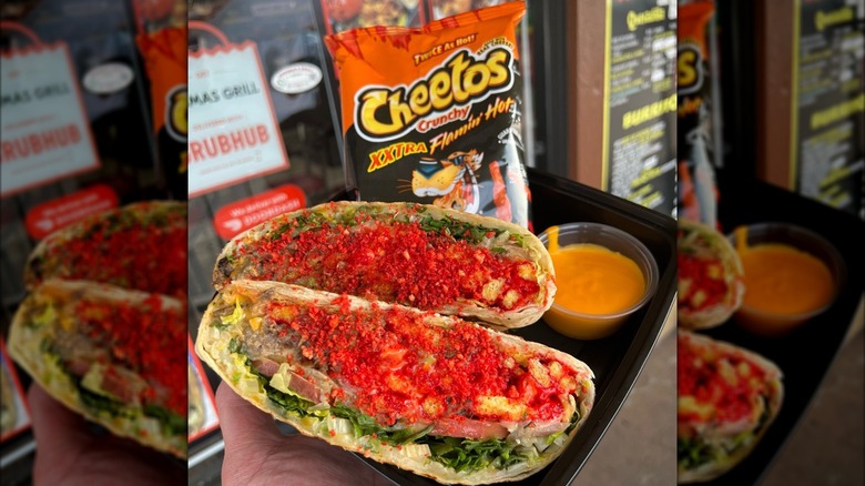 Hot Cheetos and crunch wrap