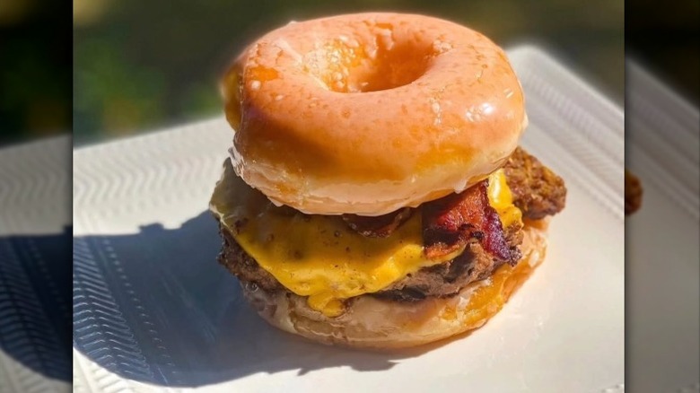 Glazed Doughnut Burger from Thee Burger Spot
