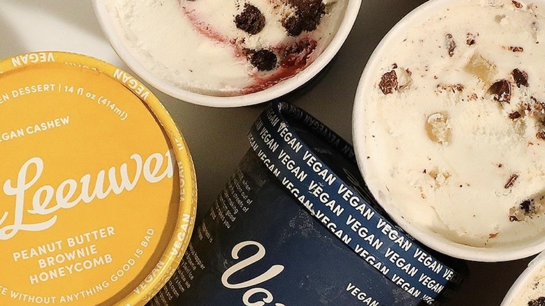 Ice cream cup with toppings