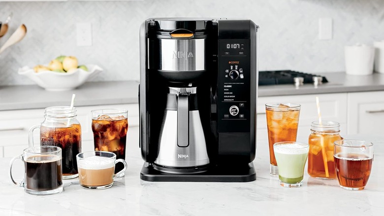 A Ninja Hot and Cold Brewed System on a counter