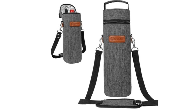 An Opux wine tote bag