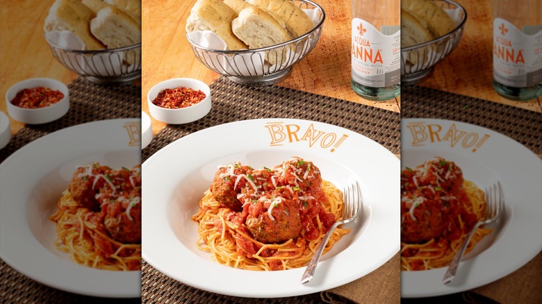 Bravo! Italian Kitchen spaghetti and meatballs