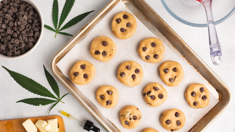 Cookies on jelly roll pan