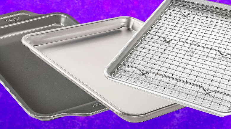 Scooping cookies jelly roll pan
