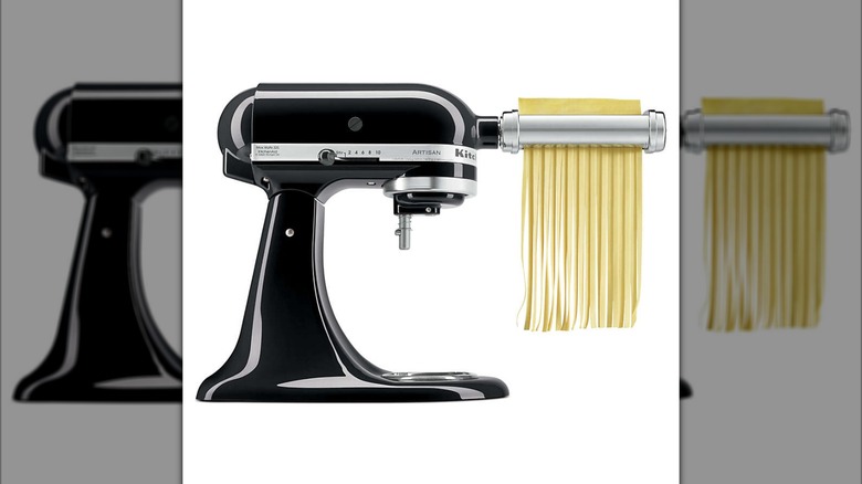 KitchenAid machine with pasta roller