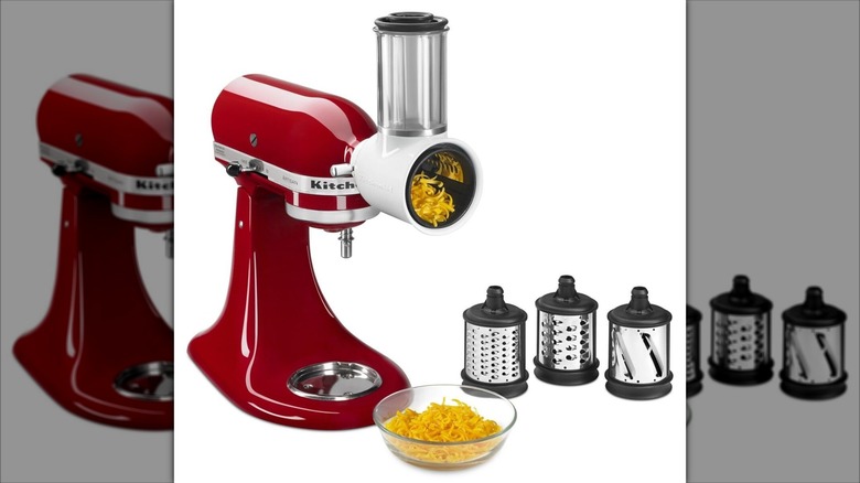KitchenAid with shredder and slicer attachments