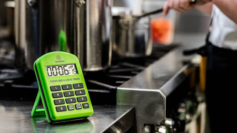 Kitchen timer on counter